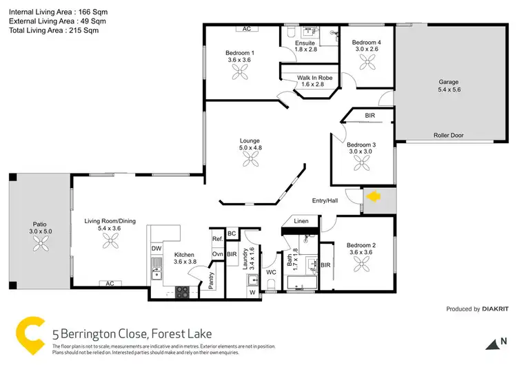 Floorplan of Homely house listing, 5 Berrington Close, Forest Lake QLD 4078