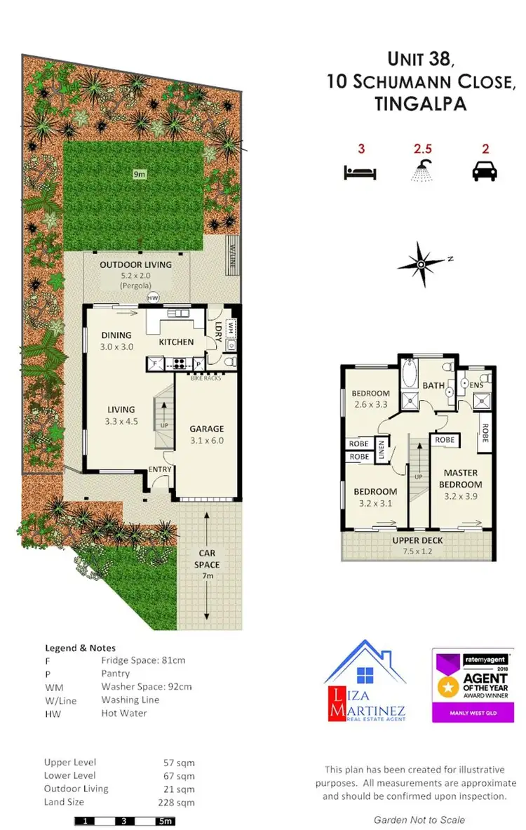 Floorplan of Homely townhouse listing, 38/10 Schumann Close, Tingalpa QLD 4173