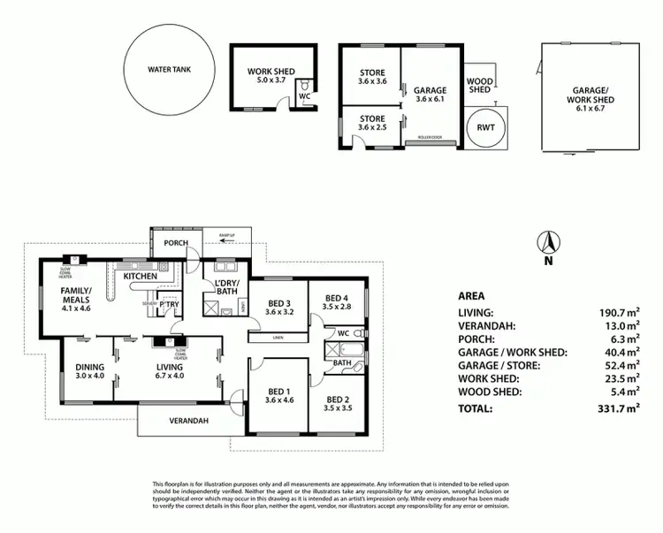 Floorplan of Homely house listing, 53 Liebelt Road, Biggs Flat SA 5153