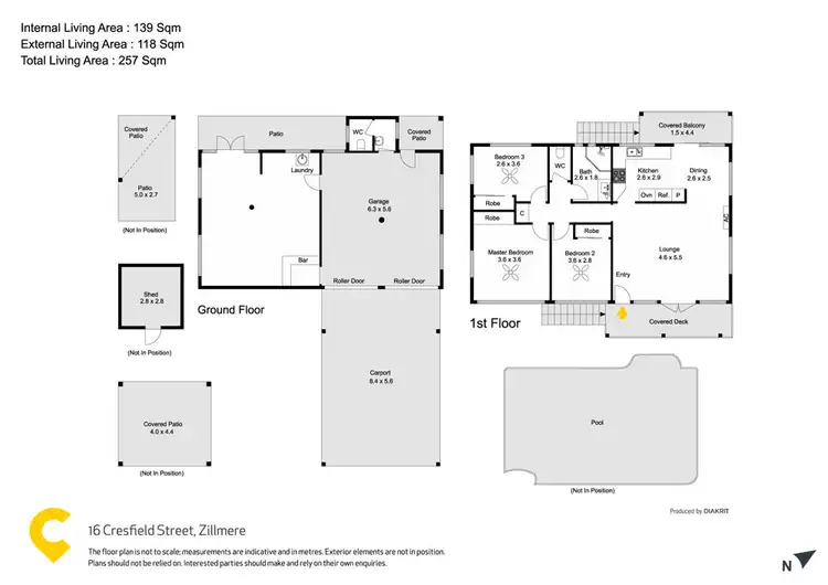 Floorplan of Homely house listing, 16 Cresfield Street, Zillmere QLD 4034