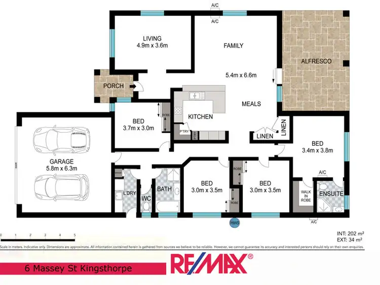Floorplan of Homely house listing, 6 Massey Street, Kingsthorpe QLD 4400