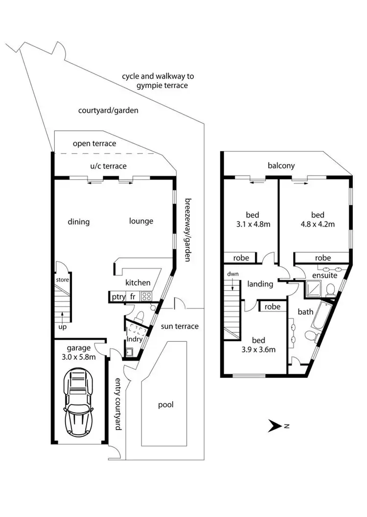 Floorplan of Homely unit listing, 1/19 Laburnum Crescent, Noosaville QLD 4566