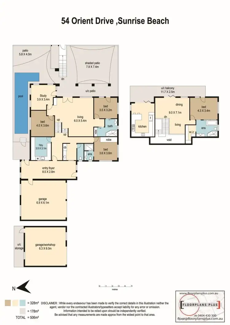 Floorplan of Homely house listing, 54 Orient Drive, Sunrise Beach QLD 4567