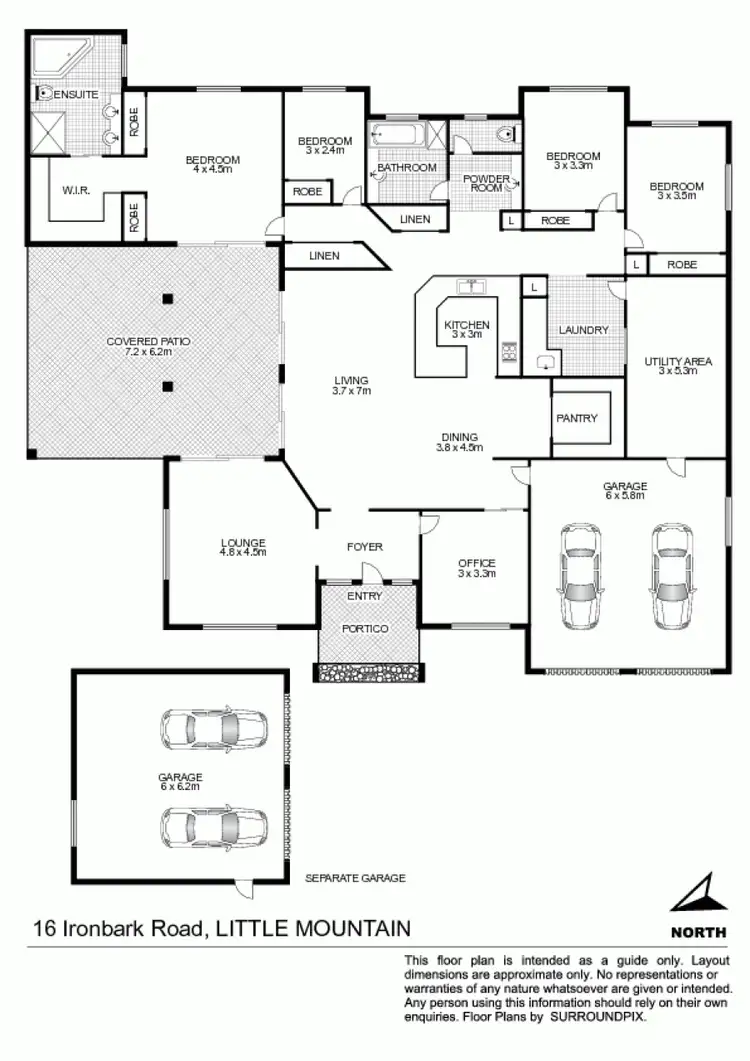 Floorplan of Homely house listing, 16 Ironbark Road, Little Mountain QLD 4551