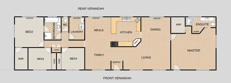 Floorplan of Homely house listing, 19 Perima Rd, Elimbah QLD 4516