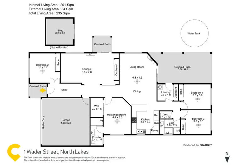 Floorplan of Homely house listing, 1 Wader Street, North Lakes QLD 4509