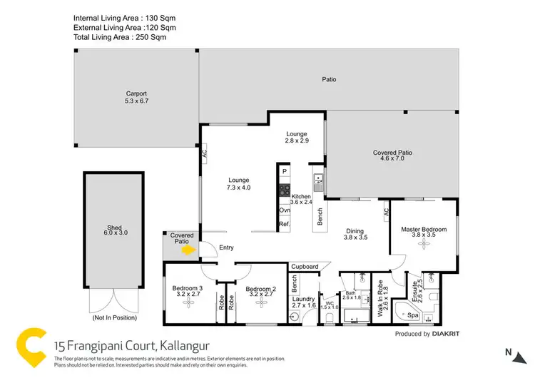 Floorplan of Homely house listing, 15 Frangipani Court, Kallangur QLD 4503