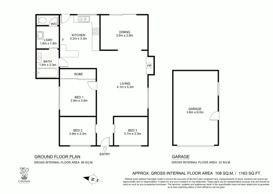 Floorplan of Homely house listing, 6 Soldiers Point Drive, Norah Head NSW 2263