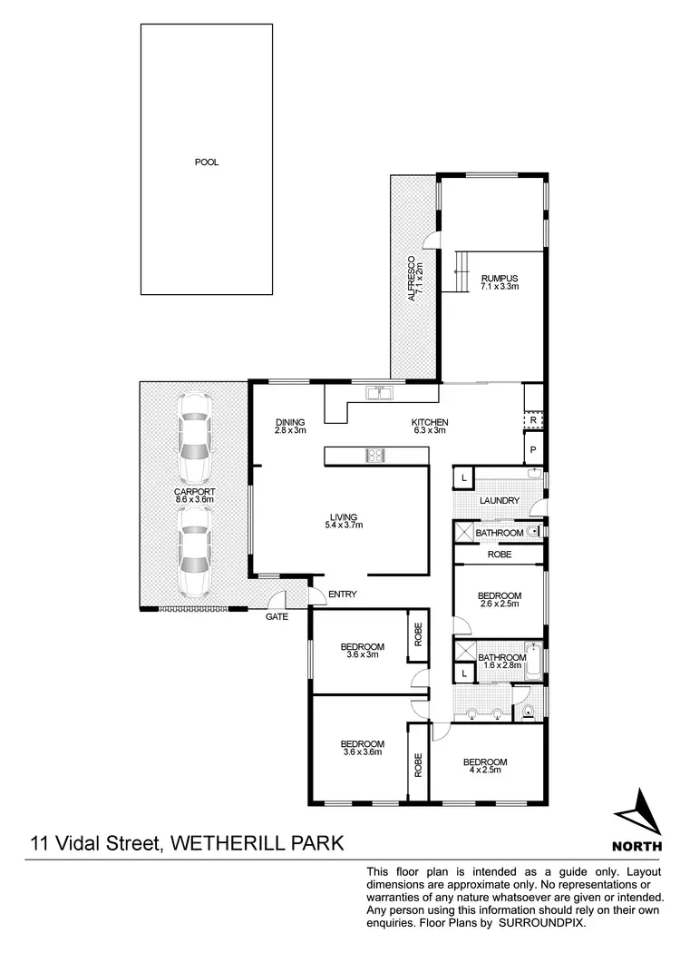 Floorplan of Homely house listing, 11 Vidal Street, Wetherill Park NSW 2164