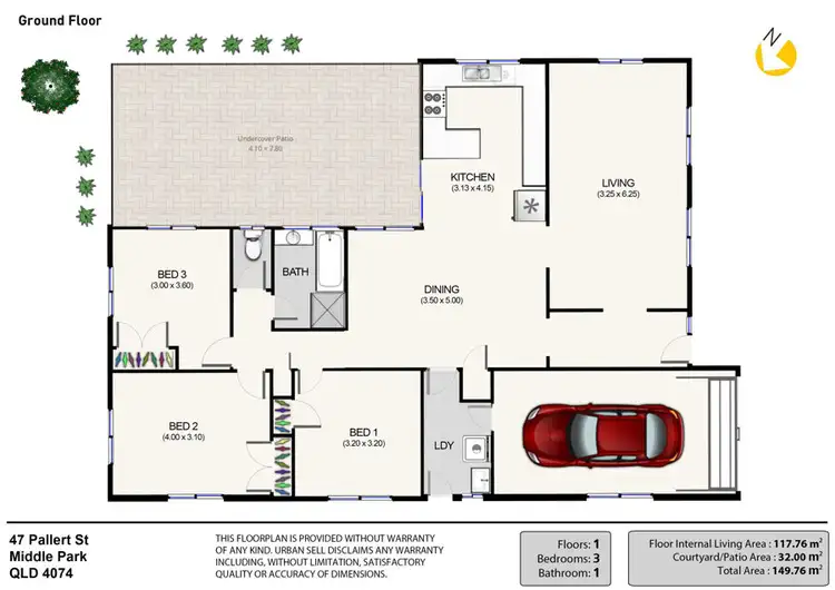 Floorplan of Homely house listing, 47 Pallert Street, Middle Park QLD 4074