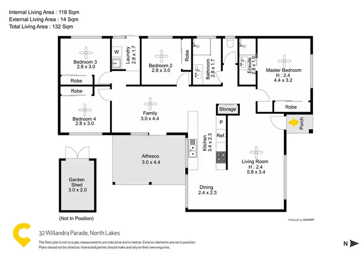 Floorplan of Homely house listing, 32 Willandra Parade, North Lakes QLD 4509