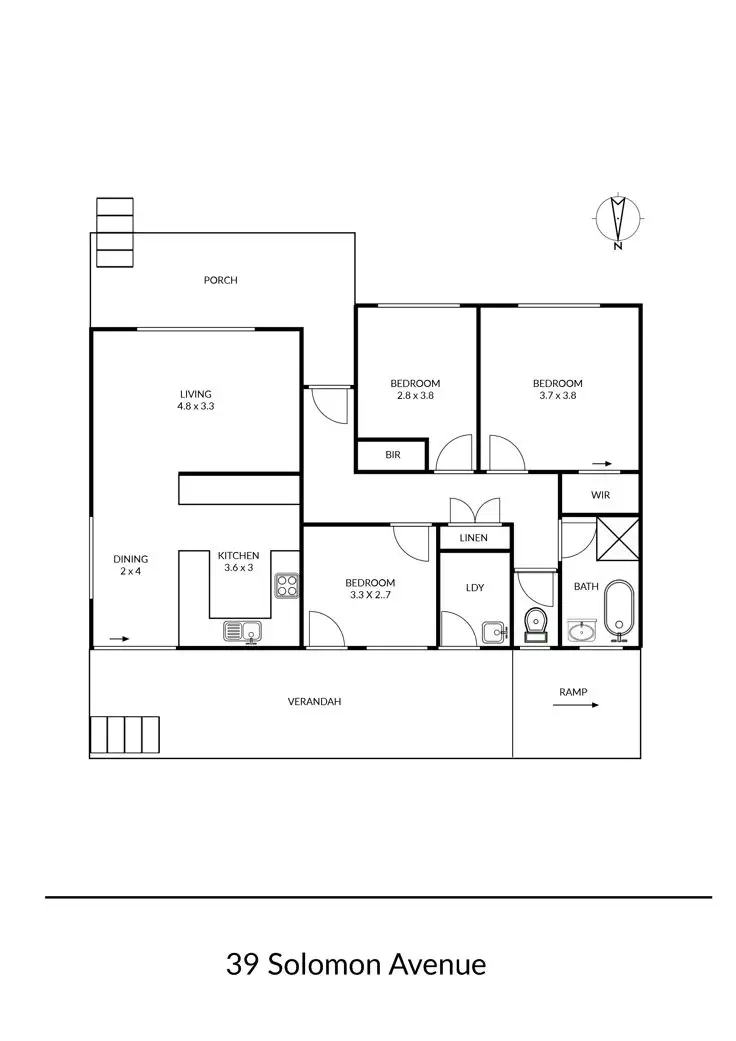 Floorplan of Homely house listing, 39 Solomon Avenue, Armidale NSW 2350