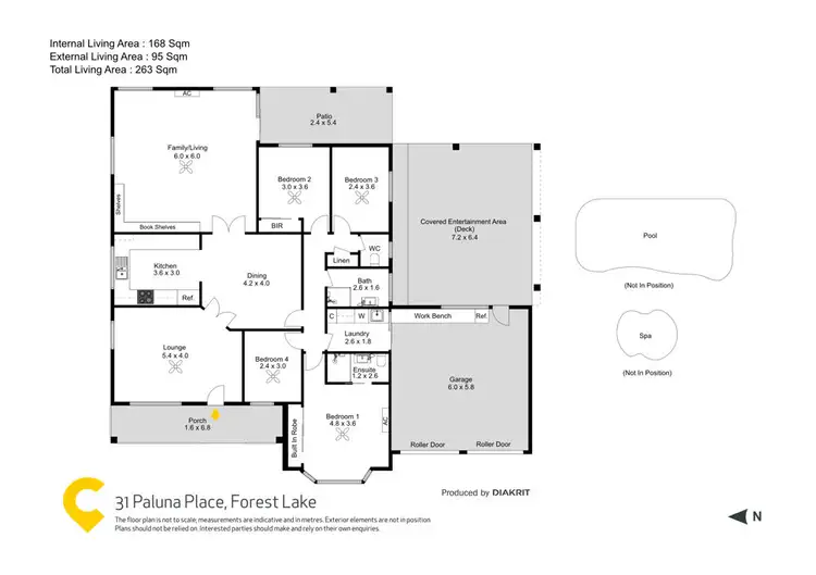 Floorplan of Homely house listing, 31 Paluna Place, Forest Lake QLD 4078