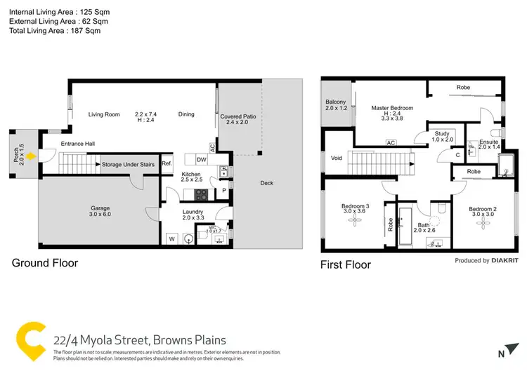 Floorplan of Homely townhouse listing, 22/4 Myola Street, Browns Plains QLD 4118