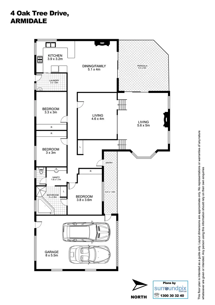 Floorplan of Homely house listing, 4 Oak Tree Drive, Armidale NSW 2350