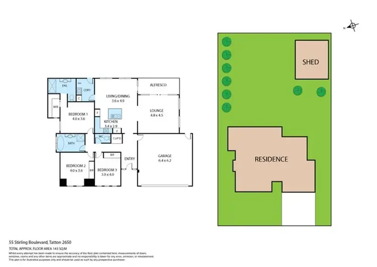 Floorplan of Homely house listing, 55 Stirling Boulevard, Tatton NSW 2650