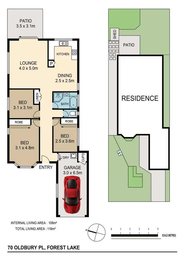 Floorplan of Homely house listing, 70 Oldbury Pl, Forest Lake QLD 4078