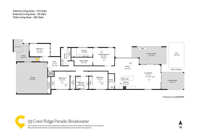 Floorplan of Homely house listing, 59 Crest Ridge Parade, Brookwater QLD 4300