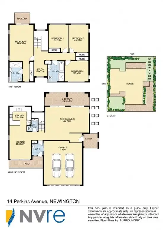 Floorplan of Homely house listing, 14 Perkins Avenue, Newington NSW 2127