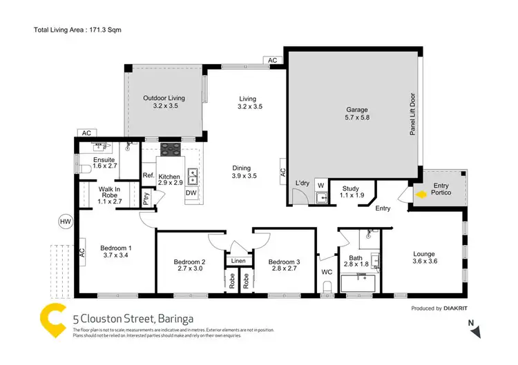 Floorplan of Homely house listing, 5 Clouston Street, Baringa QLD 4551