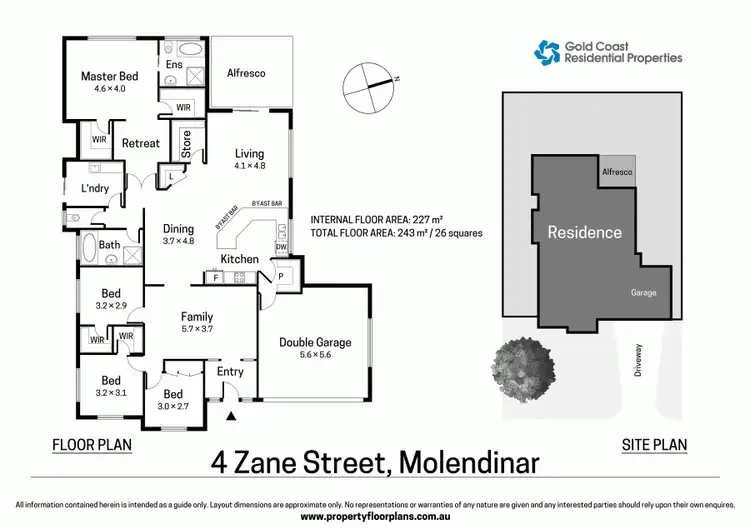 Floorplan of Homely house listing, 4 Zane Street, Molendinar QLD 4214