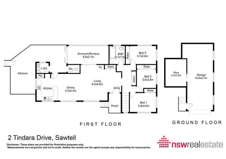 Floorplan of Homely house listing, 2 Tindara Drive, Sawtell NSW 2452