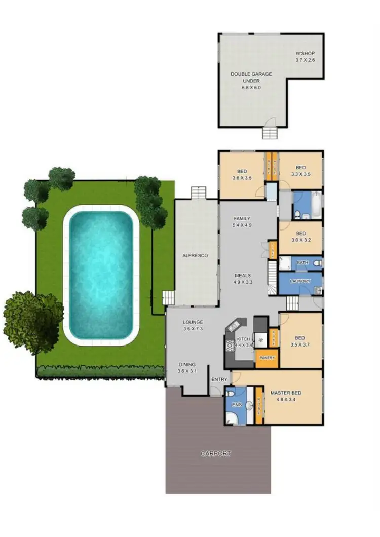 Floorplan of Homely rural property listing, 55 Schofield Road, Pitt Town NSW 2756
