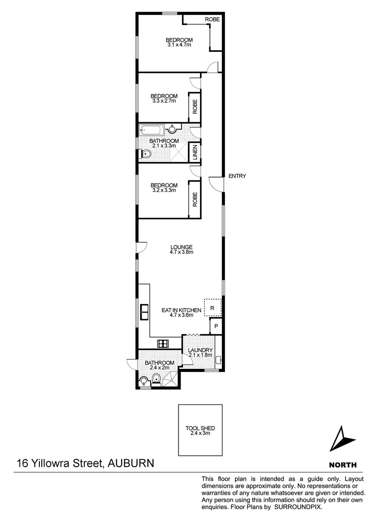 Floorplan of Homely house listing, 16 Yillowra Street, Auburn NSW 2144