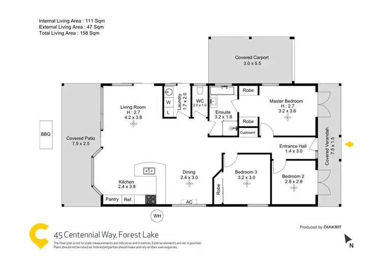 Floorplan of Homely house listing, 45 Centennial Way, Forest Lake QLD 4078