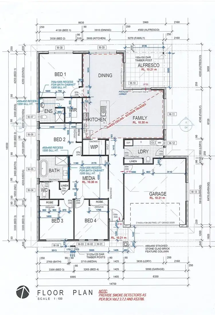 Floorplan of Homely house listing, 4 Reicks Cl, Sapphire Beach NSW 2450