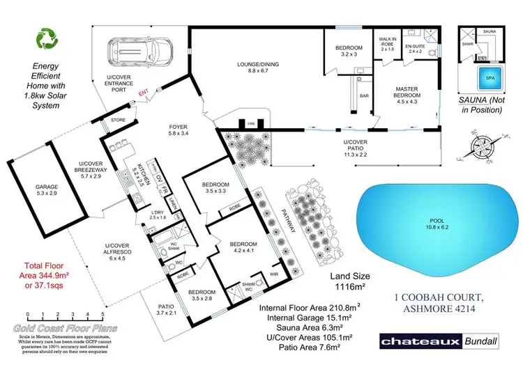 Floorplan of Homely house listing, 1 Coobah Court, Ashmore QLD 4214