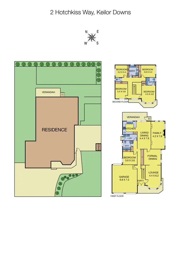 Floorplan of Homely house listing, 2 Hotchkiss Way, Keilor Downs VIC 3038