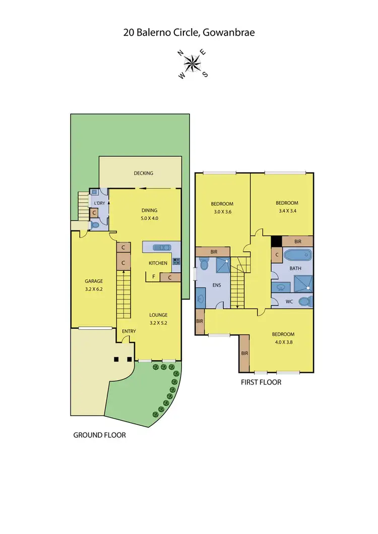 Floorplan of Homely house listing, 20 Balerno Circle, Gowanbrae VIC 3043