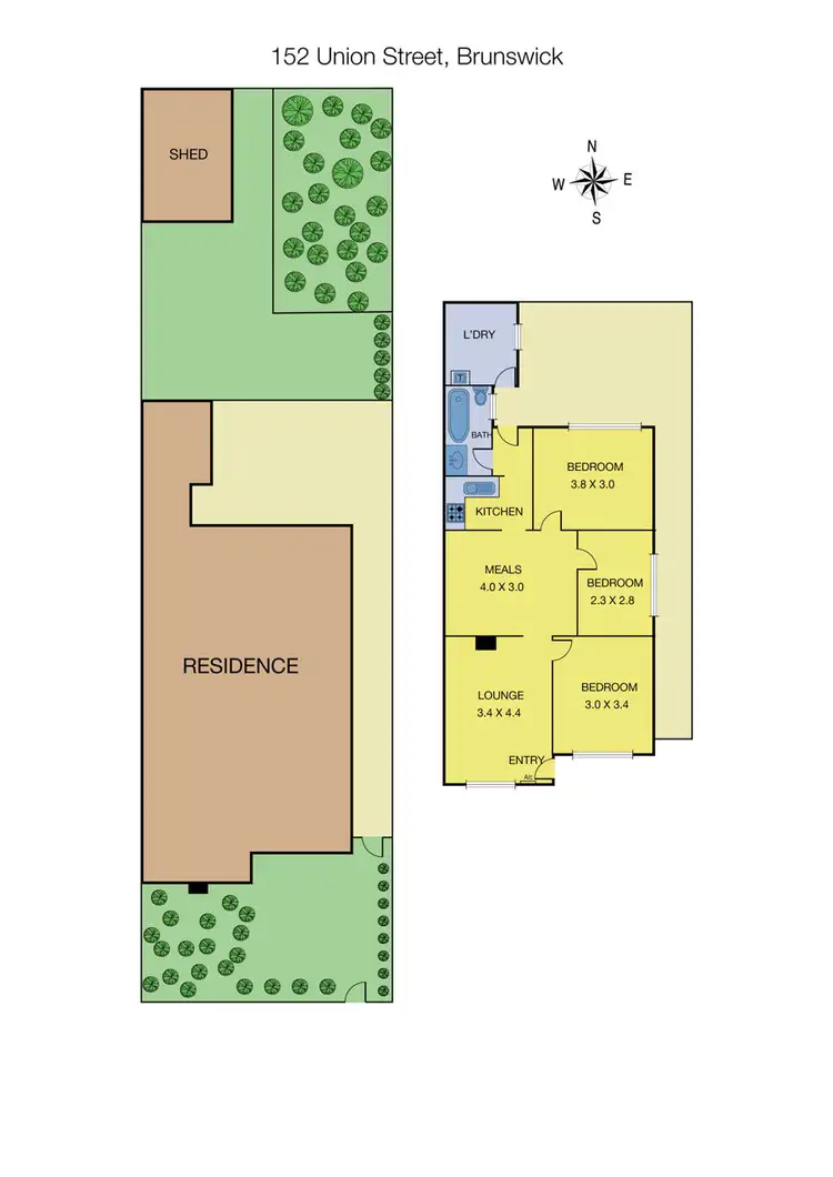 Floorplan of Homely house listing, 152 Union Street, Brunswick VIC 3056