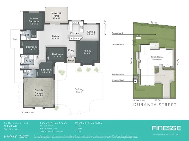 Floorplan of Homely house listing, 15 Duranta St, Ormeau QLD 4208