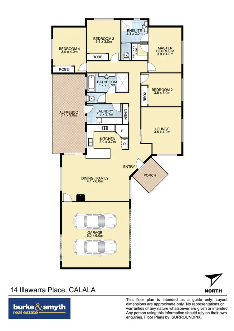 Floorplan of Homely house listing, 14 Illawarra Place, Tamworth NSW 2340