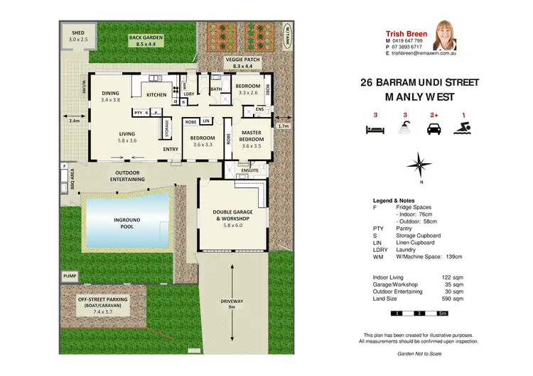 Floorplan of Homely house listing, 26 Barramundi St, Manly West QLD 4179
