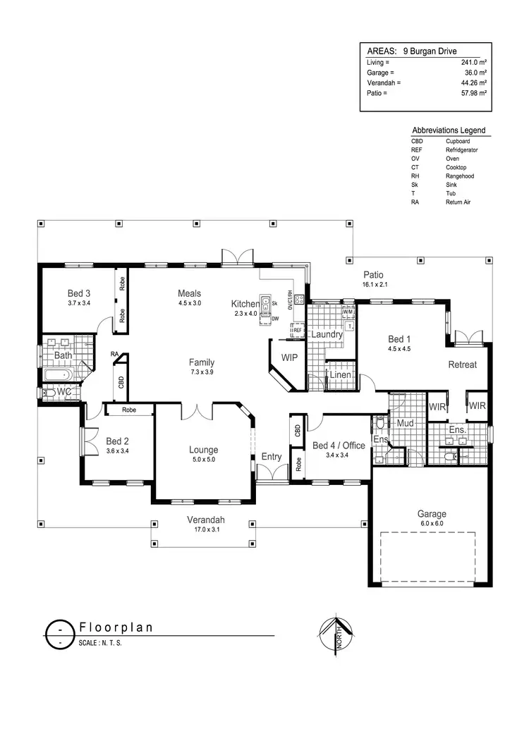 Floorplan of Homely house listing, 9 Burgan Drive, Springvale NSW 2650