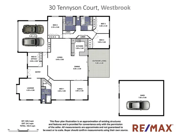 Floorplan of Homely house listing, 30 Tennyson Court, Westbrook QLD 4350