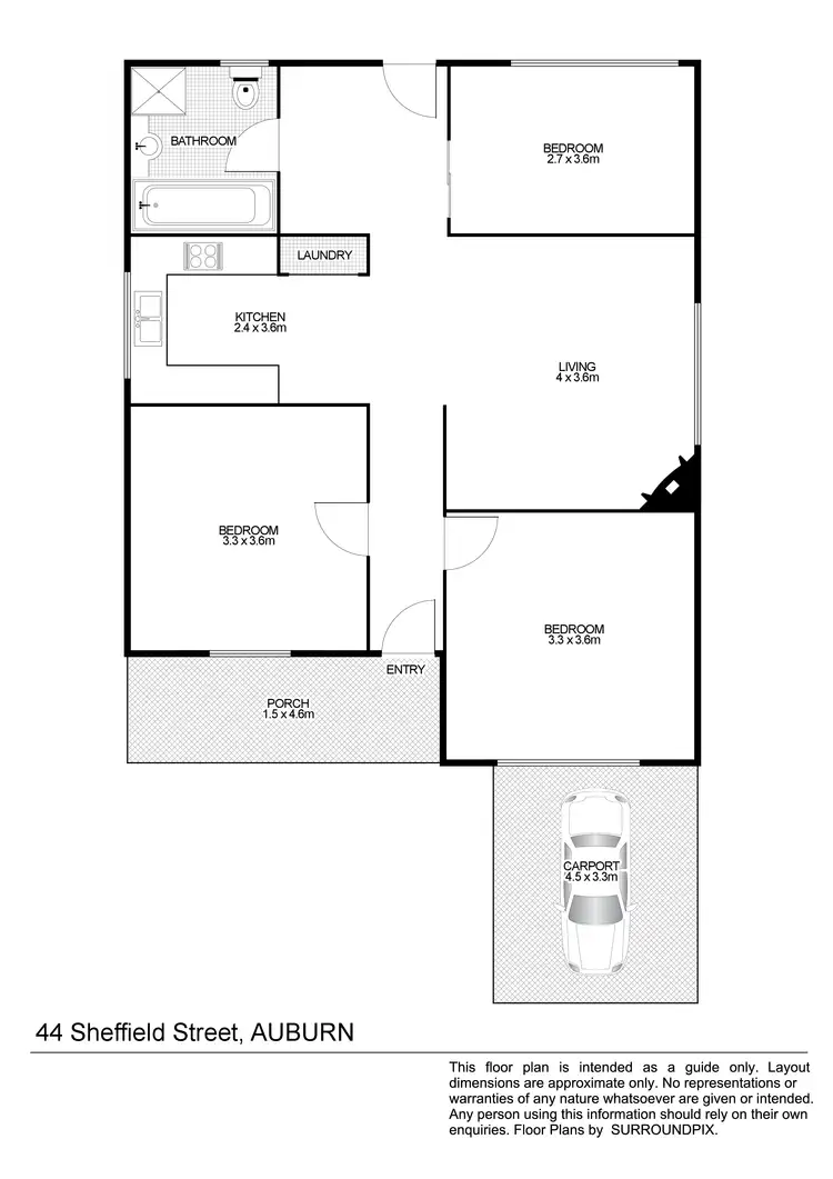 Floorplan of Homely house listing, 44 Sheffield Street, Auburn NSW 2144