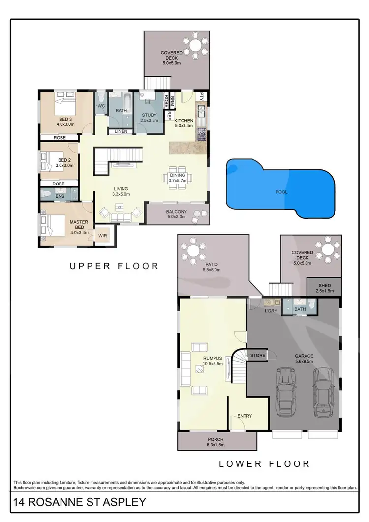 Floorplan of Homely house listing, 14 Rosanne St, Aspley QLD 4034