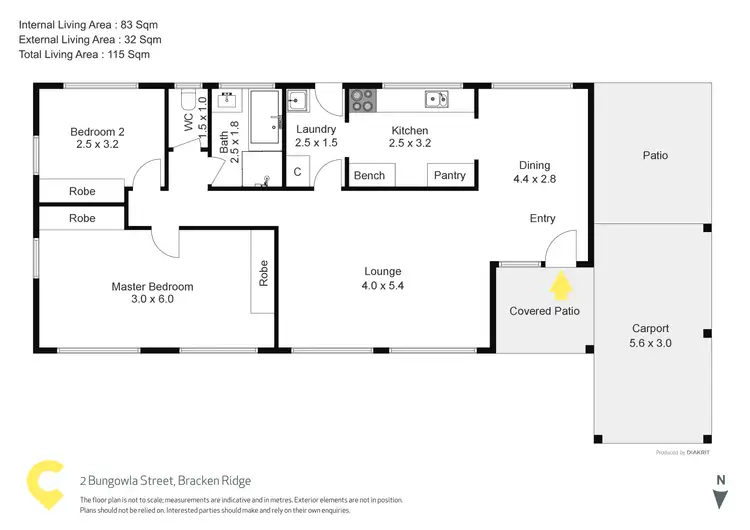 Floorplan of Homely house listing, 2 Bungowla Street, Bracken Ridge QLD 4017