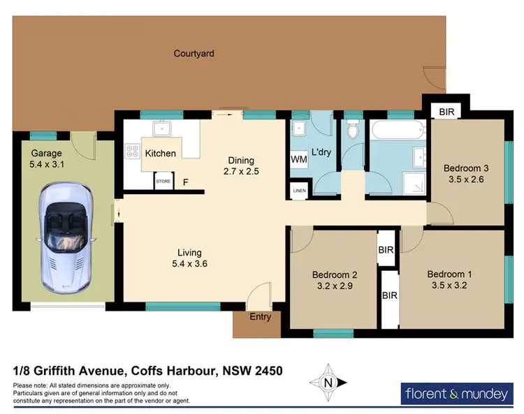 Floorplan of Homely villa listing, 1/8 Griffith Avenue, Coffs Harbour NSW 2450
