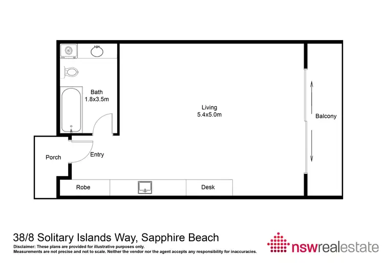 Floorplan of Homely unit listing, 38/8 Solitary Islands Way, Sapphire Beach NSW 2450