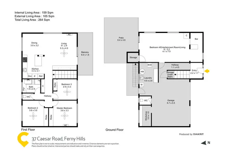 Floorplan of Homely house listing, 37 Caesar Road, Ferny Hills QLD 4055