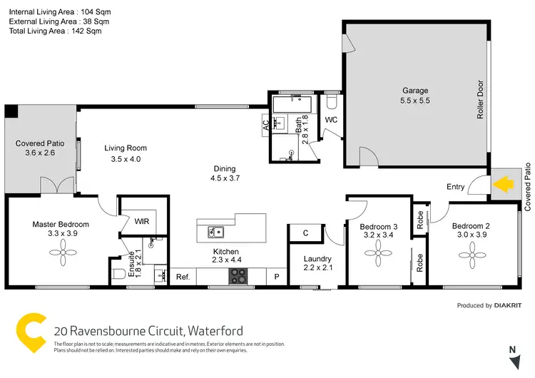 Floorplan of Homely house listing, 20 Ravensbourne Circuit, Waterford QLD 4133