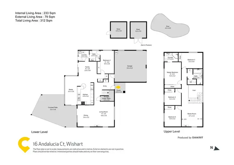 Floorplan of Homely house listing, 16 Andalucia Court, Wishart QLD 4122