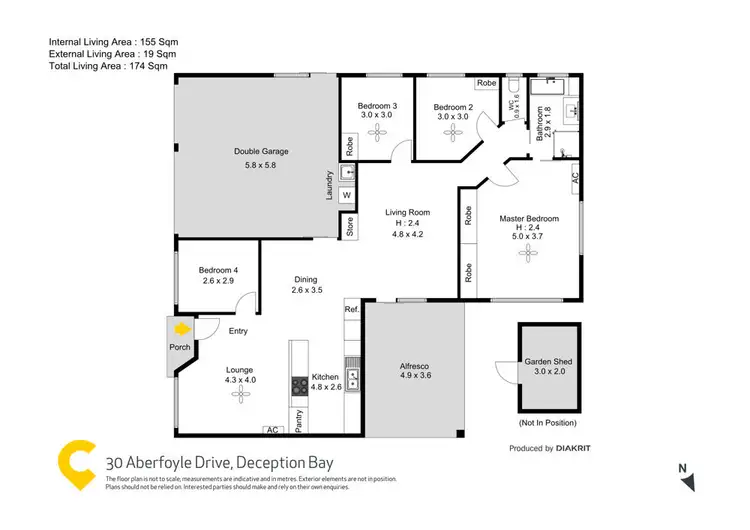 Floorplan of Homely house listing, 30 Aberfoyle Drive, Deception Bay QLD 4508
