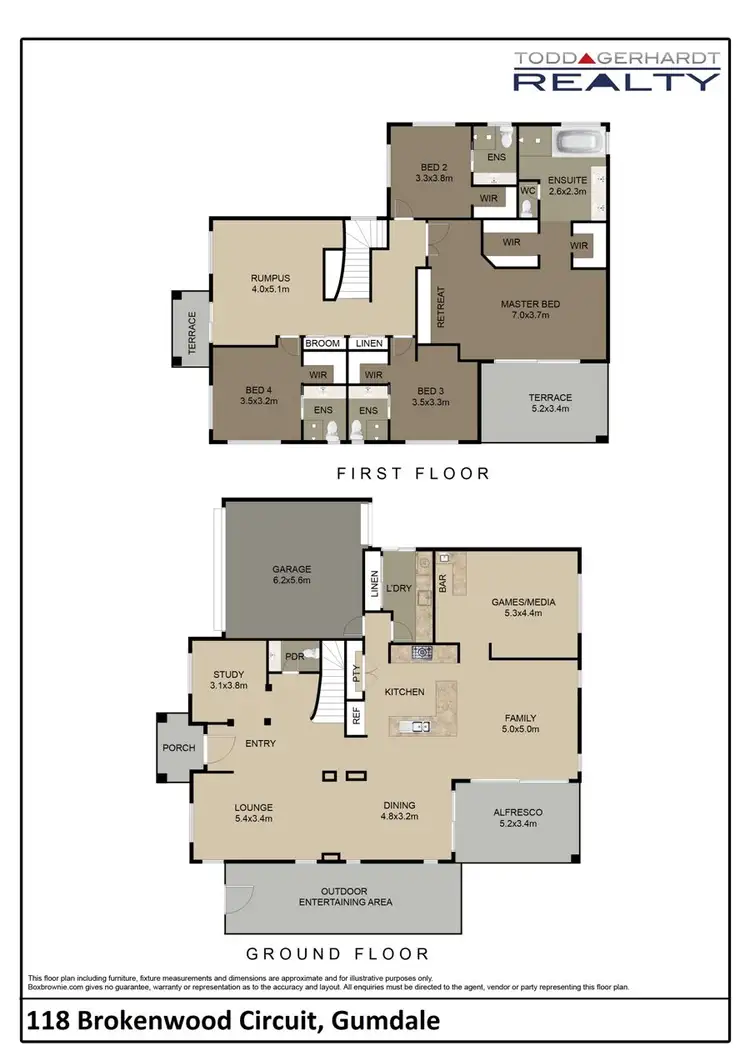 Floorplan of Homely house listing, 118 Brokenwood Circuit, Gumdale QLD 4154