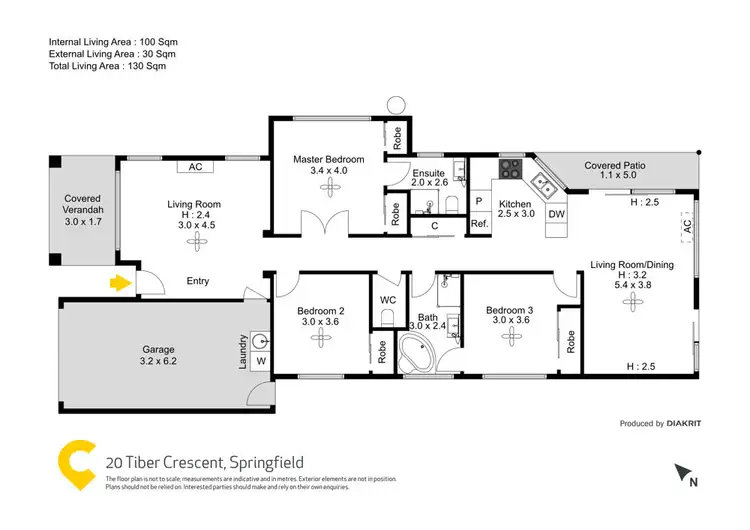 Floorplan of Homely house listing, 20 Tiber Crescent, Springfield QLD 4300